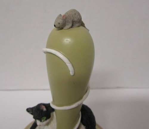 Brown Bag Cookie Art 1995 Stamp Contented Cat #9 Retired Mold Press Yarn Mouse - Picture 5 of 6