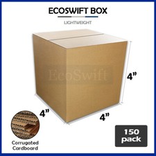 150 4x4x4 EcoSwift Cardboard Packing Moving Shipping Boxes Corrugated Box Carton
