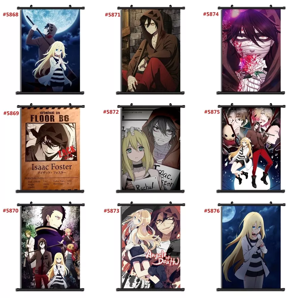 Anime Satsuriku no Tenshi Angels Of Death manga Wall Scroll Poster  cosplay8x11