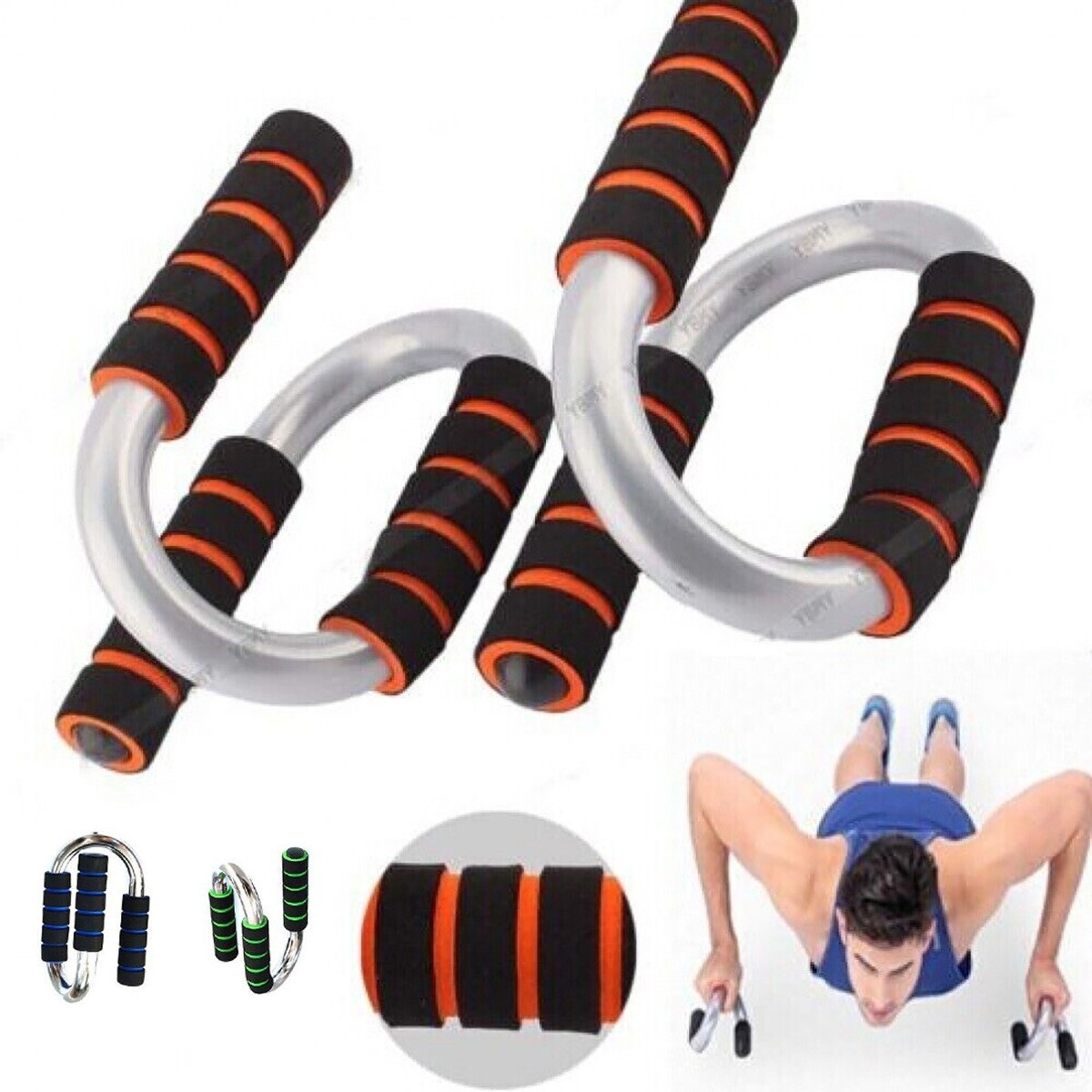 Manijas Para Flexiones Pecs Espalda Push Up Barra Gimnasio Fitness Brazos