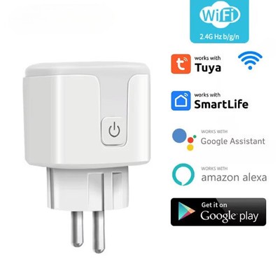 Tuya-Wifi-Smart-Plug-16a/20a-EU-Smart-Socket-Power-Monitoring-Timing-Funktion-