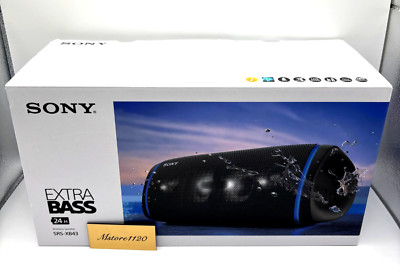 Sony SRS-XB43 Bluetooth Speaker EXTRA BASS Powerful Portable Speaker Black Used