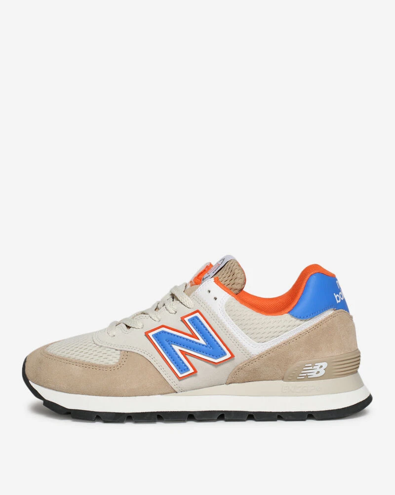 New Balance 574 Rugged Sneakers Sand Beige Brown Blue ML574DW2 