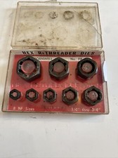 Snap-on Cornwell No. Trf7a Hex Rethreader Dies 7 Nf Sizes 14 Thru 58