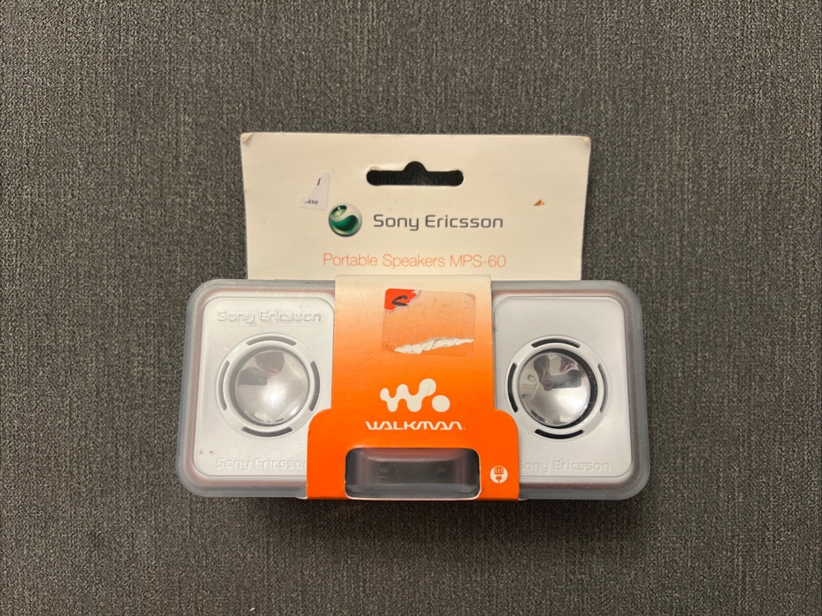 Haut-parleurs Portables Sony Ericsson MPS-60 - Compatible W800, K750, W810, Etc., Filaire, Blanc