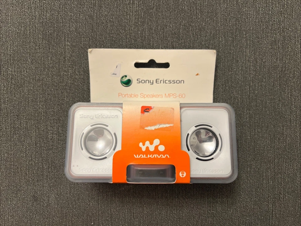Sony Ericsson - Tragbares Lautsprechersystem - MPS-60 - Weiß - Nagelneu Versiegelt