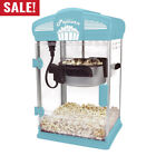 Movie Theater Popcorn Popper Gourmet Maker with Nonstick Pot Measuring Tool Blue