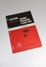 Lucas Girling 1971 Triumph Motorycle Equipment Spare Parts Original Booklet
