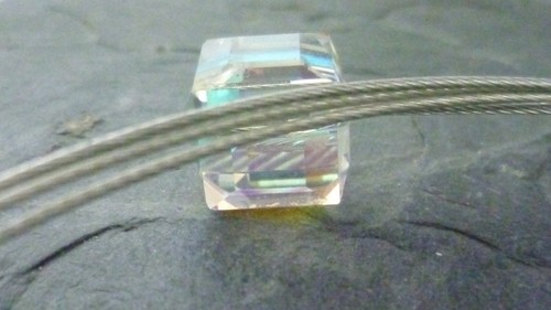 Kette mehradrig mit Spektralfarben Würfel Antik 925er Sterling Silber - Bild 5 von 5