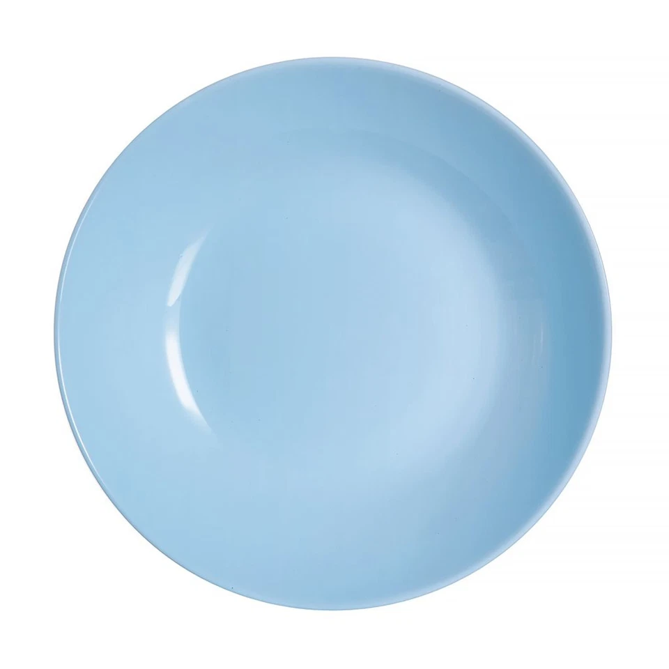 Plato hondo 20 cm Luminarc fácil limpieza vidrio templado azul 00443 - Imagen 1 de 2