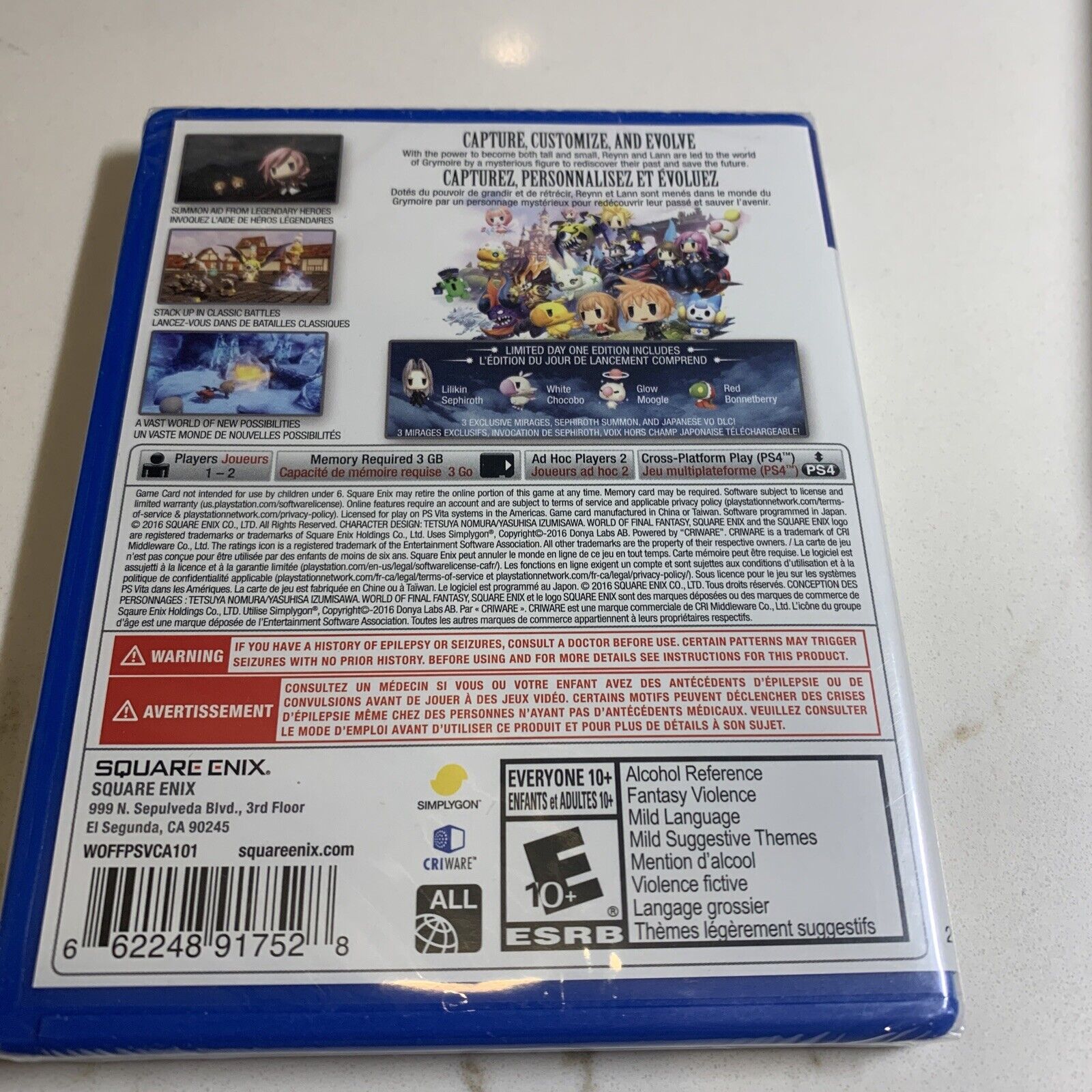 World of Final Fantasy (Sony PlayStation Vita, 2016) for sale 