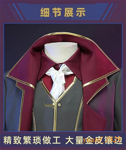 LOL League of Legends Arcane Hilko Cosplay Suit Game Halloween Costume 4813 New - Picture 9 of 24