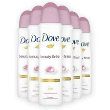 Dove Antiperspirant Deodorant Spray, Beauty Finish 5.07FL OZ (6 Pack)