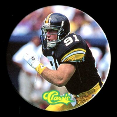 1993 Classic NFL Football Pogs TONX #48 KEVIN GREENE PITTSBURGH STEELERS HOF