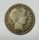 1911 Barber Half Dollar Nice Original Choice Fine+
