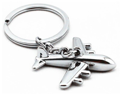 Flugzeug-verchromt-Schlüsselanhänger-Keyholder-Schlüssel-Keyrings-TOP-Qualität