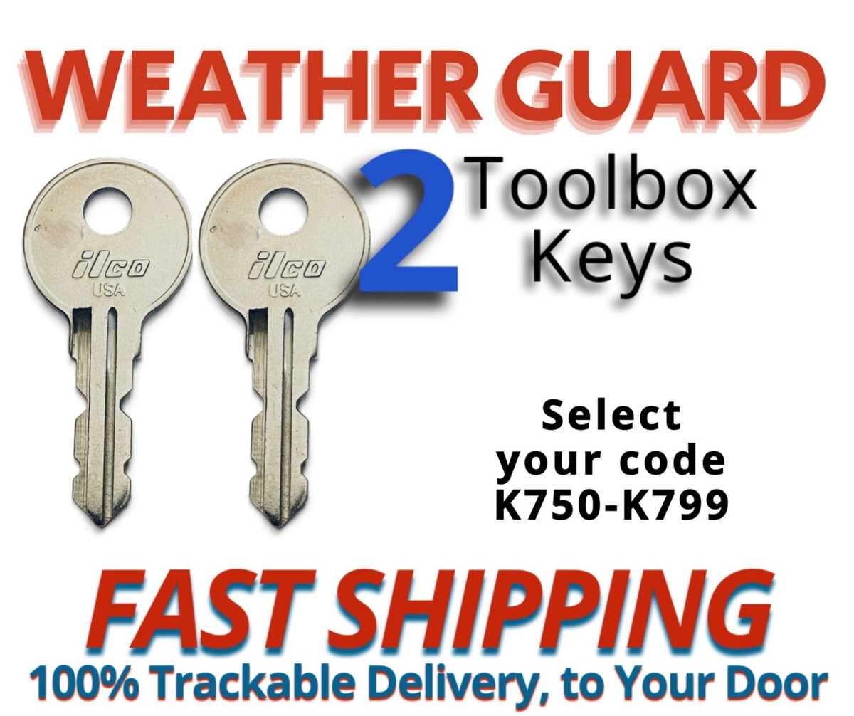 Weather Key Box Weather Guard Toolbox Keys 3 Keys For Weather Guard Truck Tool Boxes ...