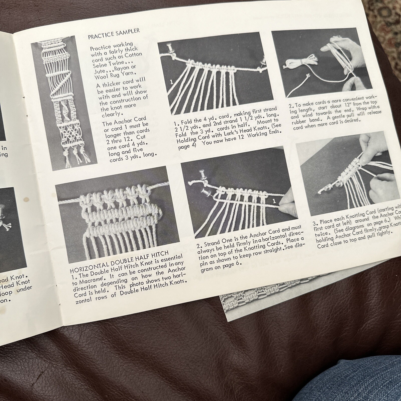 Macrame, 1970s, Popular Macrame Belt, Wall Art, P… - image 5