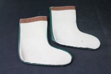 alte Stiefeleinlage Filz Gr. 42 Winter Gummistiefel Socken F&uuml;&szlig;linge