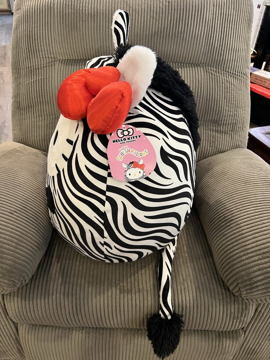 Hello Kitty Zebra 2021 Squishmallow Kellytoy 20” Jumbo Squishy