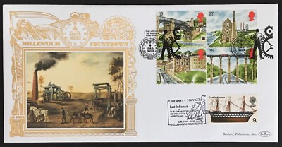 GB 1999 Benham Limited Edition FDC 300 Days Countdown East Indiaman Cancel