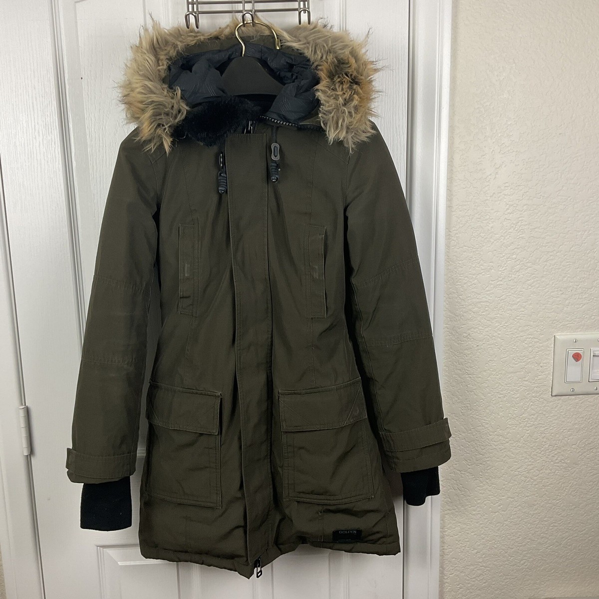 TNA Golden: Altitude Series Women’s Dark Olive Bancroft Parka Coat/Jacket  Sz XS