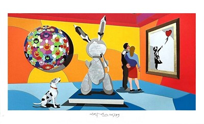 UGO NESPOLO - Jeff Inflatable 70x120, Pop Art Street Koons Material Screen Print