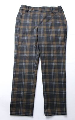 I Love Tyler Madison Womens Scottie Ponte Pant NC3 Baltimore Plaid Medium (8-10)