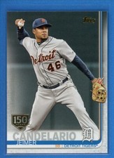 2019 Topps Series 1 150th Anniversary Gold Stamp #211 Jeimer Candelario Tigers