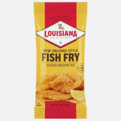 New Louisiana New Orleans Style Fish Fry Seafood Breading Mix 10 oz BB 5/29/27