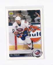 RAY FERRARO 1992-93 UPPER DECK HOCKEY CARD-YOUR ISLANDER'S LEGEND SHIPS FREE