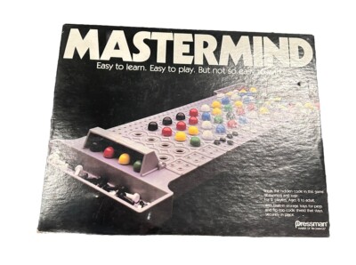 VTG 1981 MASTERMIND Board Game by Pressman - Complete and Good Condition
