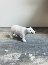 Vintage Realistic Arctic Animals Polar Bear Figure Figurine