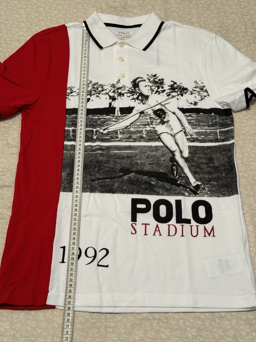 Polo Ralph Lauren Stadium 1992 Vintage Javelin Shirt SIZE Polo Ralph Lauren Stadium 1992 Vintage Javelin Shirt SIZE