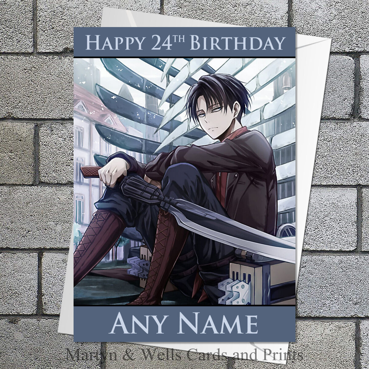 Attack of the Titans Anime Personalised Birthday Card-Photo Print or Poster