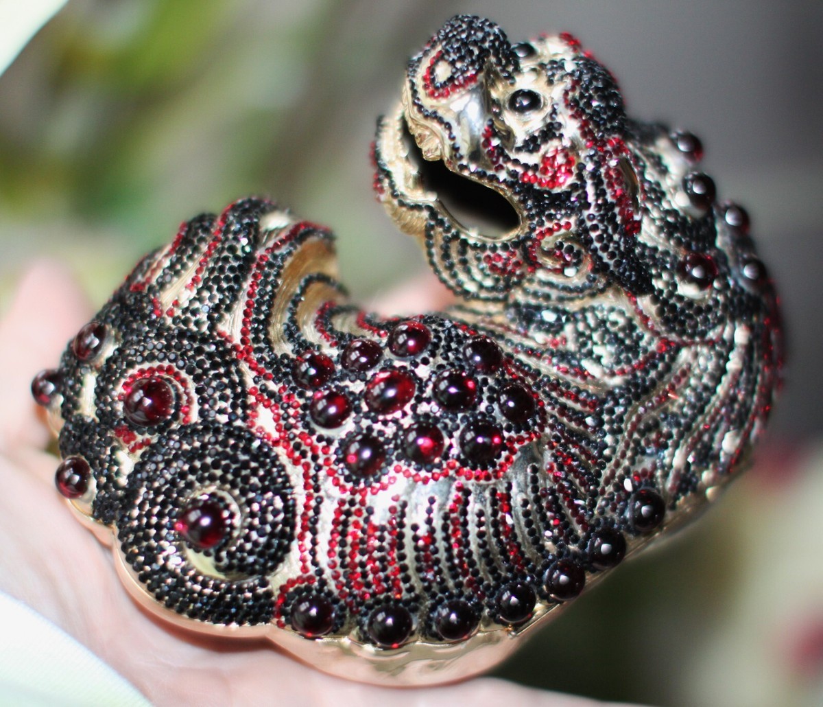 Vintage 1980’s Judith Lieber Foo Dogs Python & Gemstone Belt. (mc) 1980 main image 4