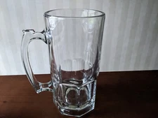 New Beer Mug 34oz XL Huge Extra Large Super Thicker Glass Heavy-Duty+ A free Lid