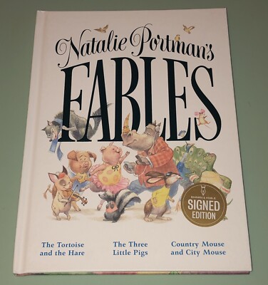 Actress Natalie Portman Signed Fables Hard Cover Book JSA COA Star Wars Thor