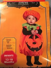 Pumpkin Cutie Pie Costume Sz 12-18 Months EUC