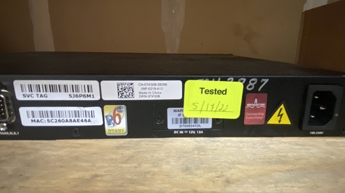 Dell PowerConnect 6224 1U 24 Port Switch 0TK308 - Picture 2 of 5