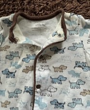 Little Me Footed Baby Sleeper with Puppy Dogs Boy / Girl - Size: Newborn