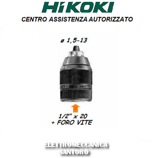 MANDRINO AUTOSERRANTE IN METALLO HIKOKI HITACHI TRAPANO E AVVITATORE DA 13 mm