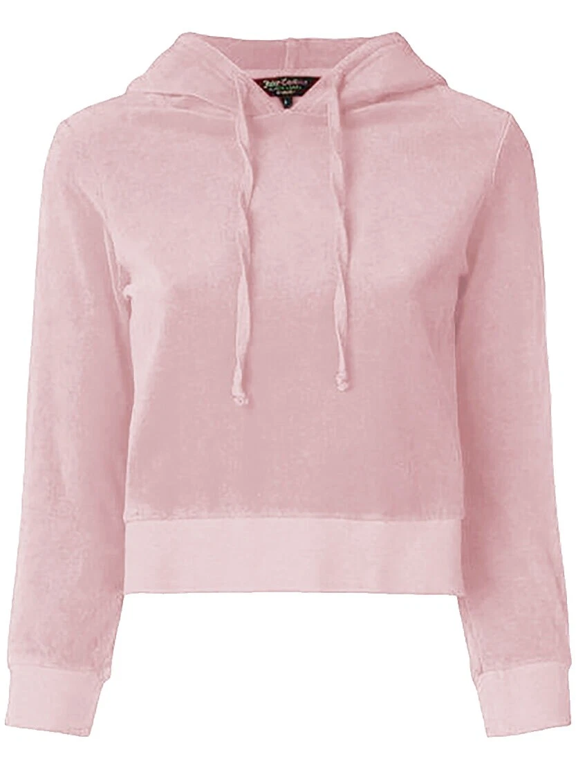 Juicy Couture Cotton Blend Solid Hoodies for Women
