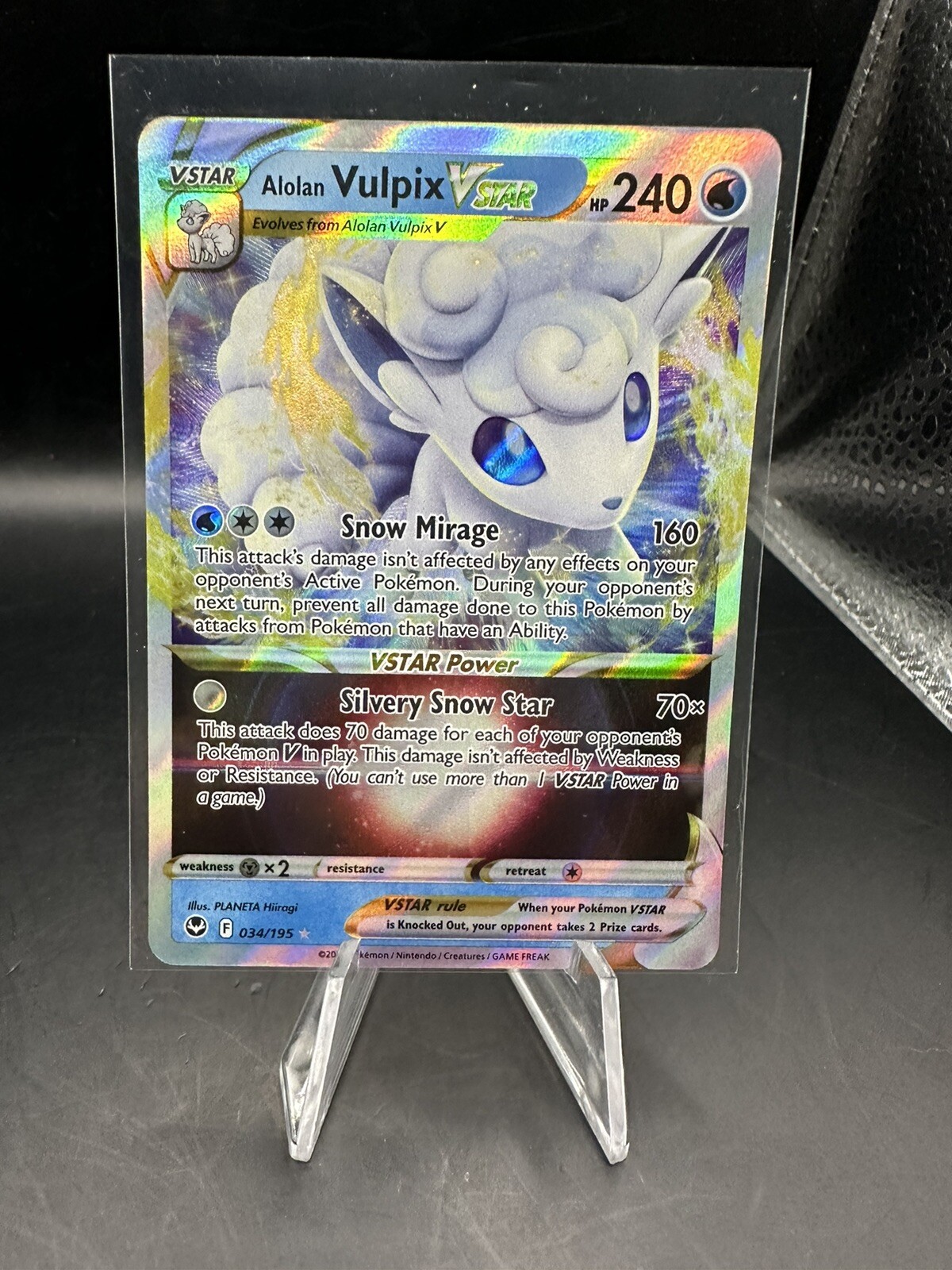 Pokémon TCG Alolan Vulpix VSTAR Silver Tempest 034/195 NM/M