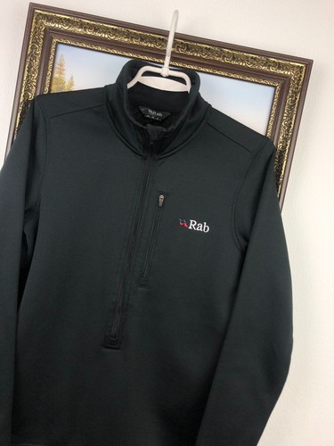 Rab Shadow Wind Pro Polartec Fleece Lined Grey Jacket Coat Track Slim Sz S - Picture 3 of 15