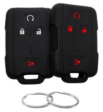 REPROTECTING Silicone Rubber Key Fob Cover Compatible with 7*4.5, 'black'