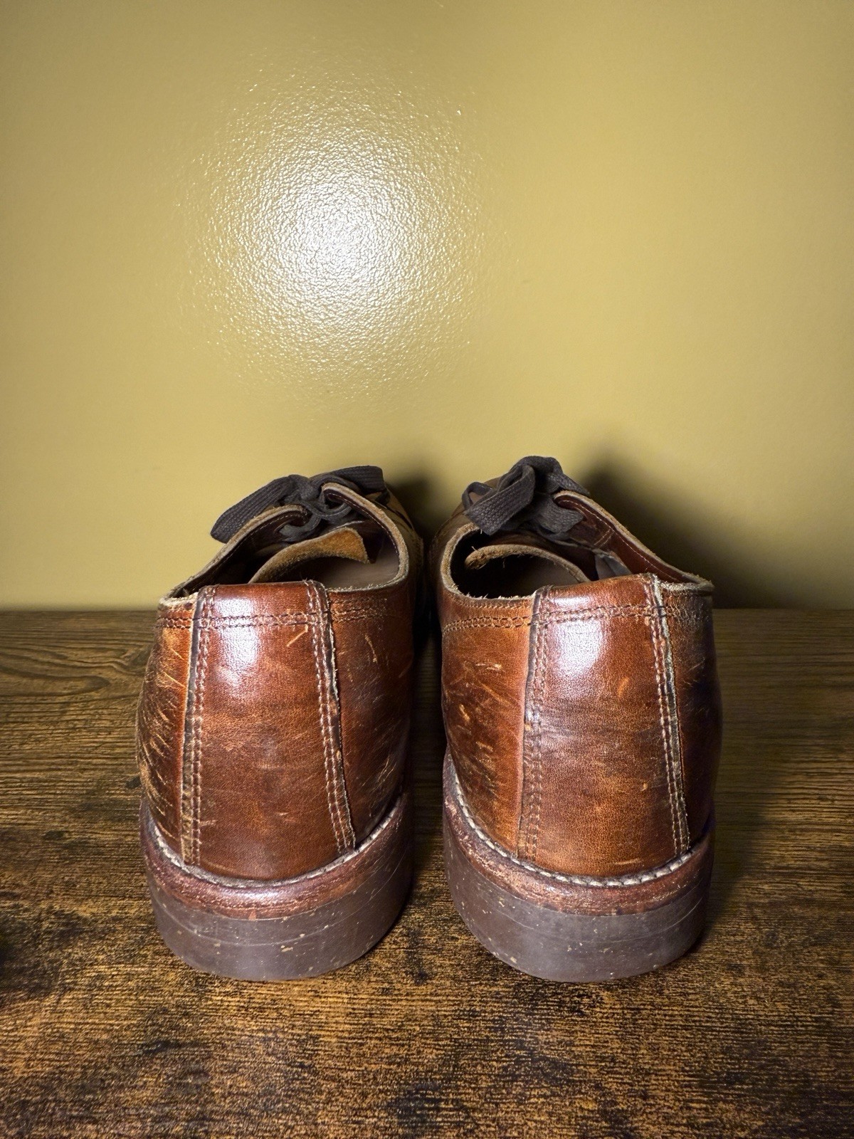 SAOLA Scarpe derby uomo 9 5 D Chippewa 1901 M78 pelle marrone stringate suola vibram