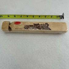 Large 9  Handmade Whistle Locomotive Sound Wood Block Train Whistle Made In USA