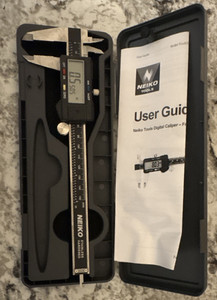 Neiko 01407A 6 in Digital Caliper IP54 0.0005 in Resolution w/ Case Guide