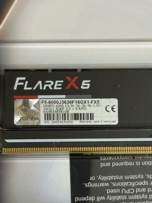 G.SKILL Flare X5 DDR5-6000 16GB DIMM Memory Module XMP 3.0 EXPO